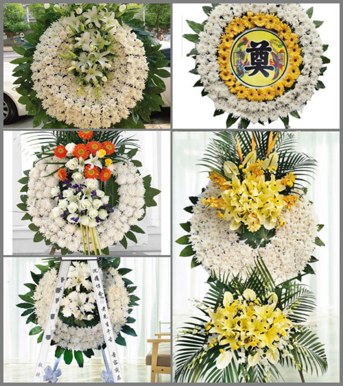 湖北孝感市应城市郎君镇么湾村花圈速递